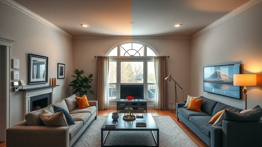 traditional security system vs smart home security system in New Jersey home, demonstrating benefits of smart security