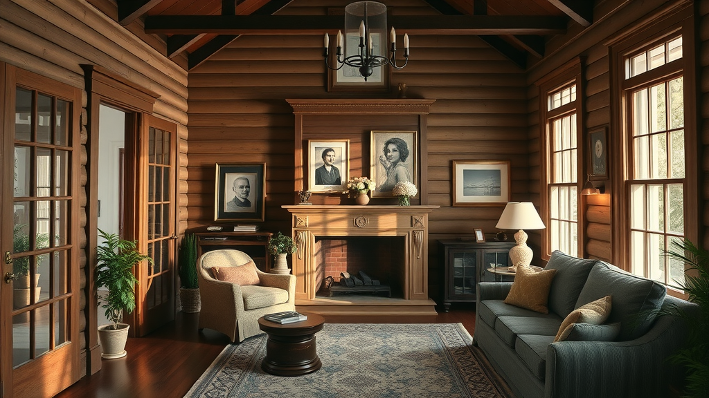 historic NJ home smart technology upgrade subtle modern tech wood and brick details afternoon light