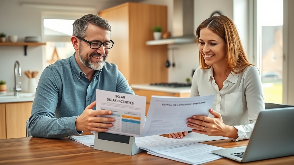 Homeowner consulting about solar incentives in New Jersey, solar installation companies new jersey