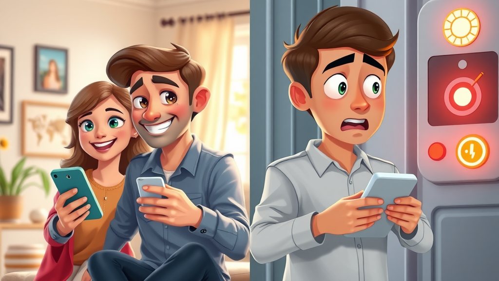 family managing smart security app false alarm concern NJ smart security system reviews