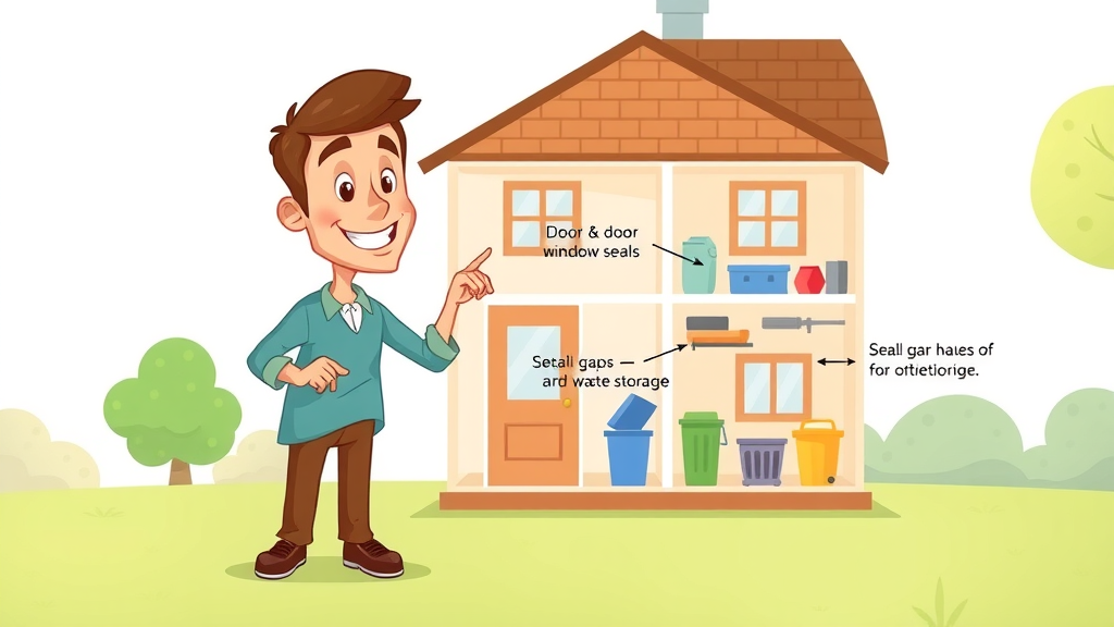 Animated infographic showing pest prevention tips to reduce pest control costs in NJ