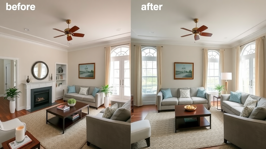 before and after home staging transformation new jersey visually compelling results