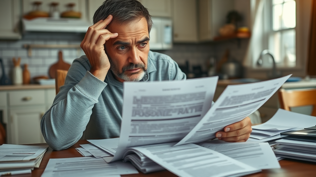 worried New Jersey homeowner reviewing multiple lowball real estate offers, selling homes faster NJ