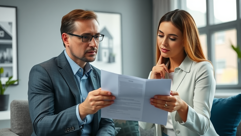 New Jersey real estate agent interviewing a home stager, discussing staging service pricing and contract options in a modern office